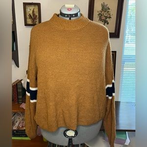 John + Jill sized Medium slightly cropped style pull over sweater.